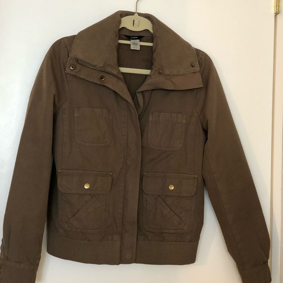 J. Crew forest green cargo jacket - Picture 6 of 6